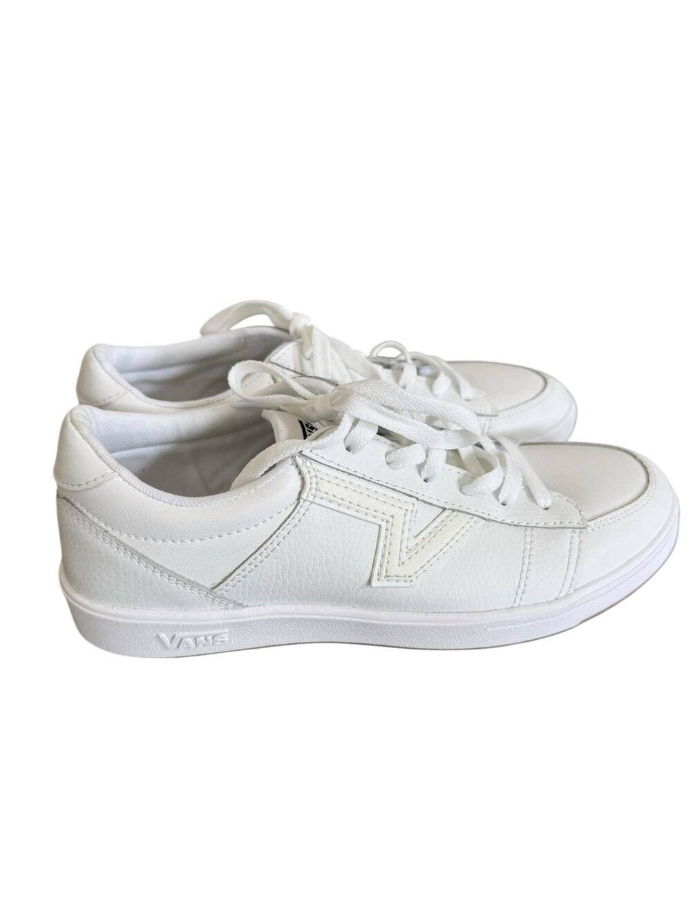 Vans Lowland CC White Leather Flying V Retro 90s Sneakers Men’s 7.5 Skater